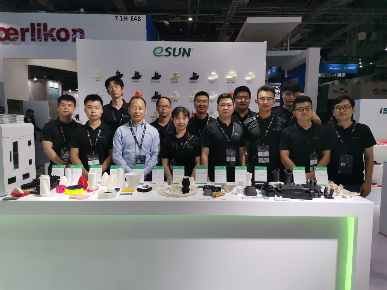 eSUN's innovative 3D printing filaments and the applications surprised whole audience in TCT Asia 2021!